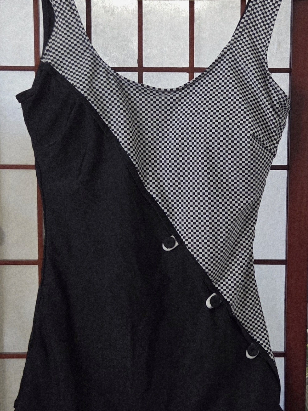 Black & White One Piece Bathing Suit